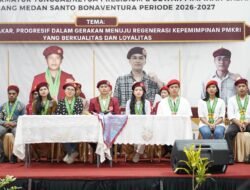 Andreas Sitanggang Dilantik Sebagai Ketua Presidium PMKRI Cabang Medan Santo Bonaventura Periode 2026-2027