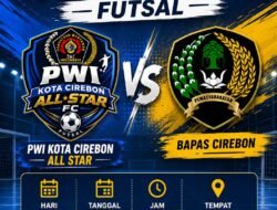Jalin Silaturahmi dan Gaya Hidup Sehat, PWI All Star Tantang Bapas Cirebon di Laga Futsal Persahabatan