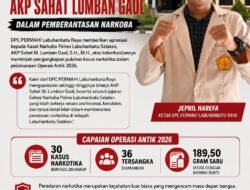 PERMAHI Labuhanbatu Raya Apresiasi Kinerja AKP Sahat Lumban Gaol dalam Pemberantasan Narkoba
