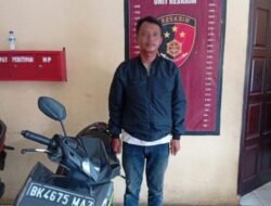 Pinjam Motor Tak Dikembalikan, Pria di Tanjung Morawa Diamankan Polisi