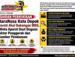 BaraNusa Kota Depok Soroti Aksi Dukungan MBG, Minta Aparat Usut Dugaan Aktor Penggerak dan Sumber Pendanaan