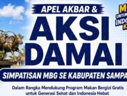 APEL AKBAR DAN AKSI DAMAI DUKUNG MBG DI SAMPANG; MUNCUL DUGAAN MASSA DIBERI UANG INSENTIF