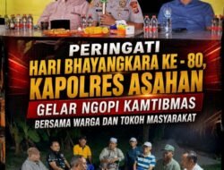 Polres Asahan Gelar Ngopi Kamtibmas Peringati Hari Bhayangkara ke-80