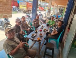 Pererat Sinergi Kamtibmas, Polsek Meliau Silaturahmi Dengan Warga Dan Awak Media