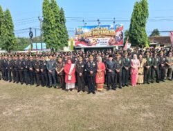 KOMANDAN KODIM 0427/WAY KANAN HADIRI PERINGATAN DIRGAHAYU POLRI KE 80