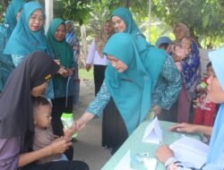 Ketua TP PKK Kabupaten Asahan Kunjungi Posyandu Gelatik Kelurahan Dadimulyo Kecamatan Kota Kisaran Barat