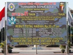 IPK KARO GELAR TURNAMEN SEPAK BOLA GEBYAR KEMERDEKAAN, TOTAL HADIAH 30 JUTA (Perebutkan Piala Bergilir Ketua DPD & Ketua Satgas IPK Kab. Karo