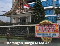GEMA AKSI Kirim Karangan Bunga Sindir Kejari Desak Usut Proyek Revitalisasi Pasar Rp200 Miliar