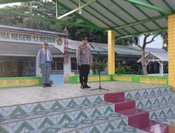 Kapolsek Deli Tua Jadi Pembina Upacara di SMAN 13 Medan, Ingatkan Siswa Jauhi Geng Motor dan Narkoba