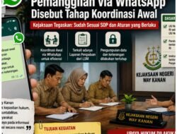 Tanggapi Isu Pemanggilan via WA, Kejari Way Kanan: Itu Hanya Koordinasi Awal Sesuai SOP