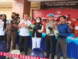 DPD YGANN Sumsel: Selalu Ada dan Bersinergi Dukung Penuh Pemusnahan Barang Bukti Narkoba Polda Sumsel