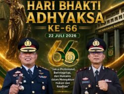 Kapolres dan Waka Polres Way Kanan Ucapkan Selamat Hari Bhakti Adhyaksa ke-66