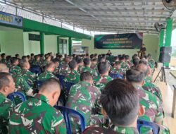 Prajurit Kodim 0427 / Waya kanan ikut penyuluhan hukum,Danim Tekankan petinganya Dispilin Dan Kepatuan peraturan