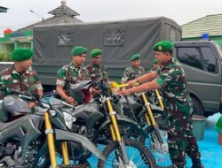 Dandim 0427/Way Kanan Serahkan Truk dan Motor CRF, Perkuat Kesiapan Operasional Satuan